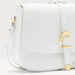 Borsa Donna a Tracolla COCCINELLE in Pelle Linea Magalù colore Brillant White
