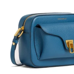 Borsa Donna a Tracolla COCCINELLE in Pelle Deep Blue linea Beat Soft Misura Small