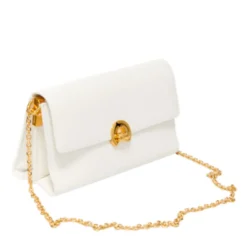 Borsa Donna a Tracolla COCCINELLE in Pelle linea Binxie Medium colore Brillant White