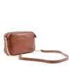 Borsa Donna a Tracolla con Catena THE BRIDGE linea Elettra in Pelle Marrone