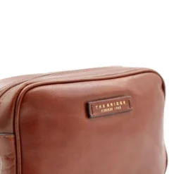 Borsa Donna a Tracolla con Catena THE BRIDGE linea Elettra in Pelle Marrone