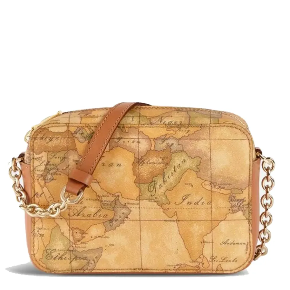 Borsa Donna a Tracolla con Catena 1A Classe Alviero Martini Linea Geo Classic E030
