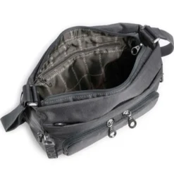 Borsa Donna a Tracolla con Tasca Frontale MANDARINA DUCK in Tessuto Linea MD20 Colore Steel