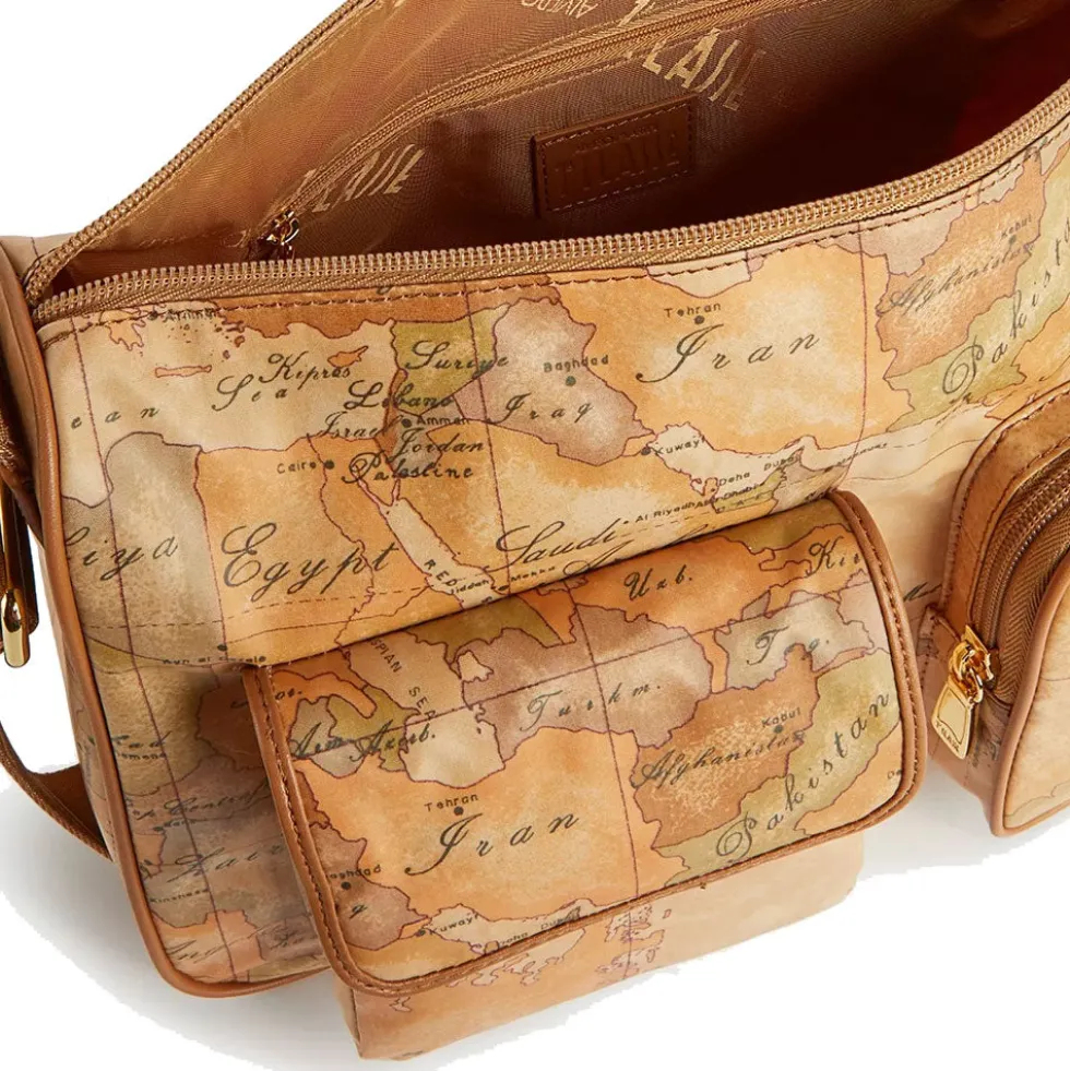Borsa Donna a Tracolla con Tasche 1A Classe Alviero Martini linea Geo Soft colore Geo Classic S011