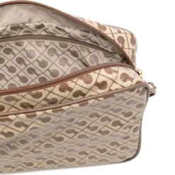 Borsa Donna a Tracolla GHERARDINI in Tessuto Softy colore Tabacco Burro