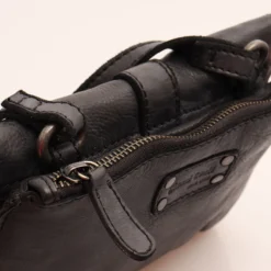 Borsa Donna a Tracolla GIANNI CONTI in Pelle Liscia Nera