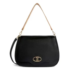 Borsa Donna a Tracolla Grande 1A Classe Alviero Martini linea Brave Messenger in Pelle Nera LD54
