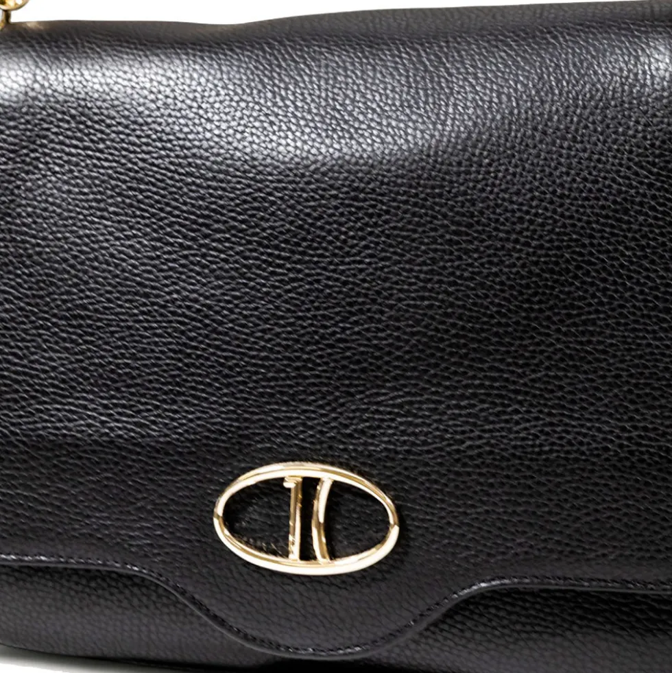 Borsa Donna a Tracolla Grande 1A Classe Alviero Martini linea Brave Messenger in Pelle Nera LD54