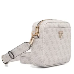 Borsa Donna a Tracolla GUESS Linea Meridian colore Bone Logo