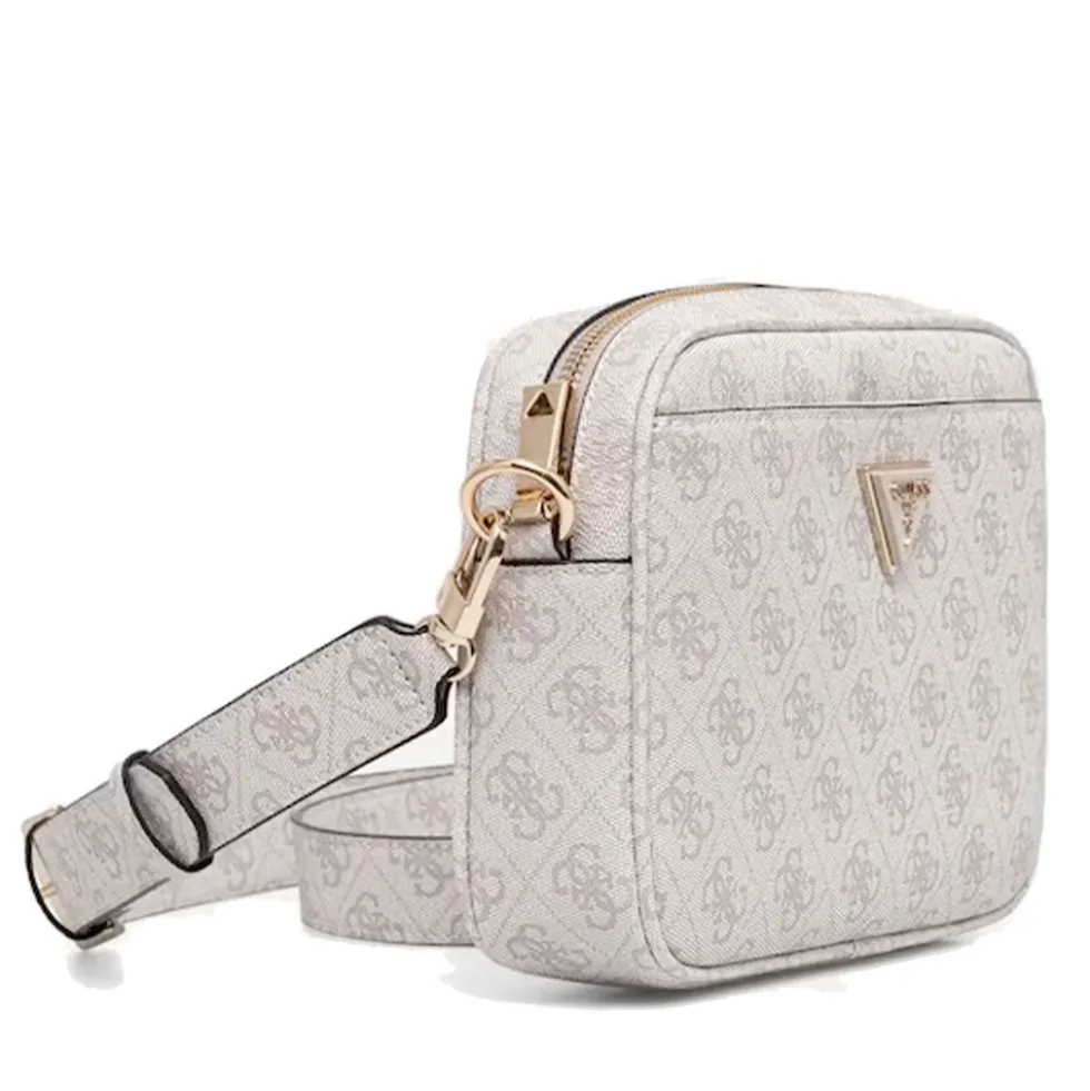 Borsa Donna a Tracolla GUESS Linea Meridian colore Bone Logo