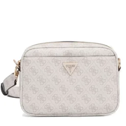 Borsa Donna a Tracolla GUESS Linea Meridian colore Bone Logo