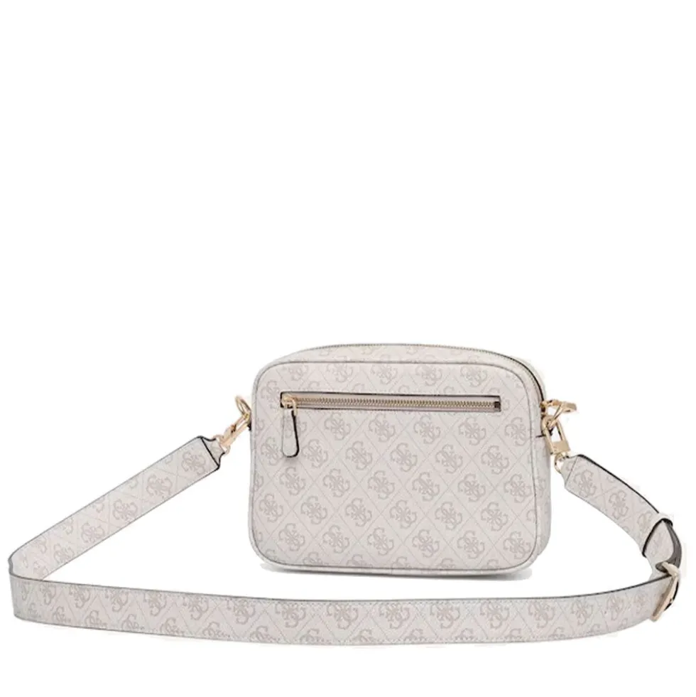 Borsa Donna a Tracolla GUESS Linea Meridian colore Bone Logo