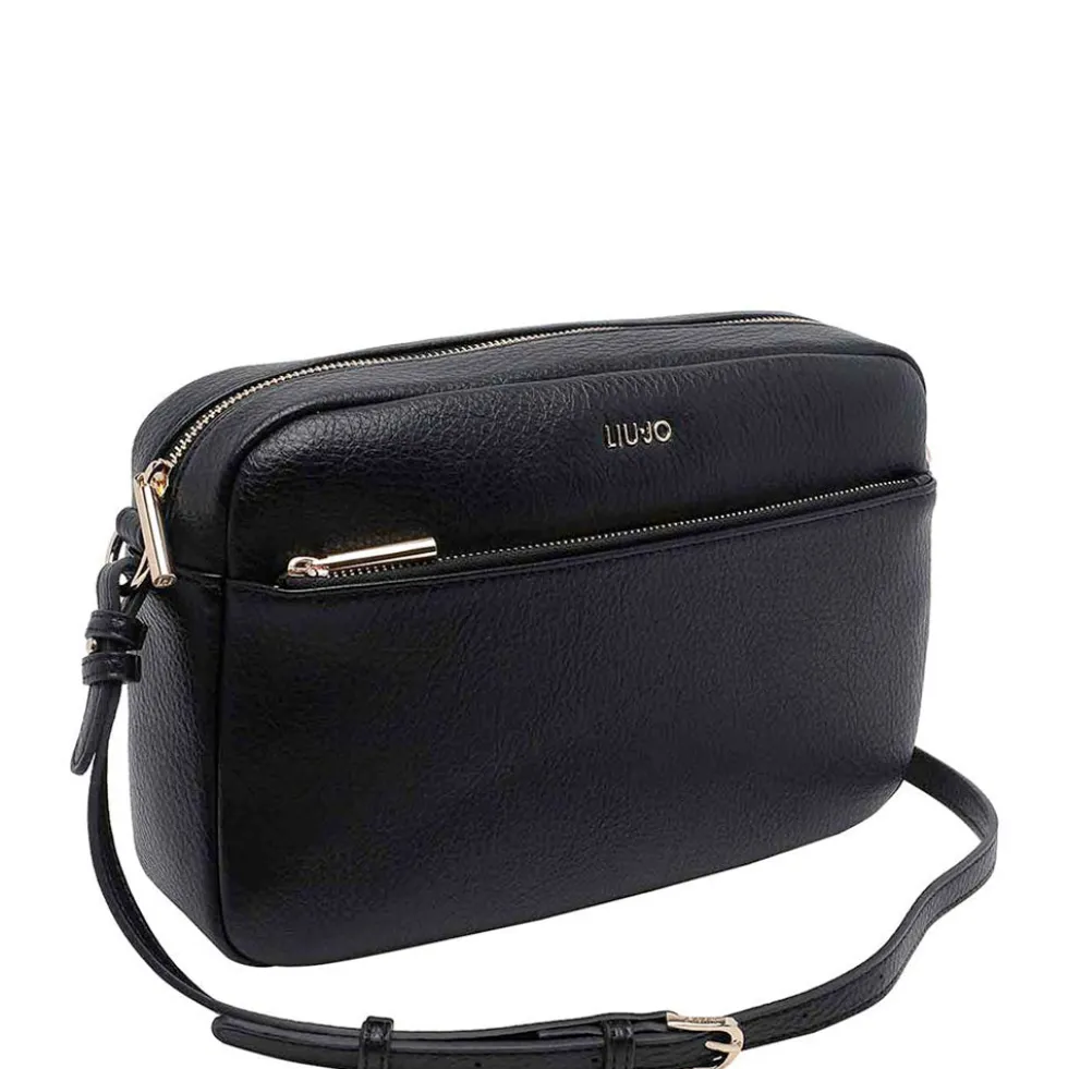 Borsa Donna a Tracolla LIU JO Better effetto Bottalato Nero