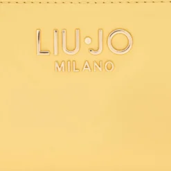 Borsa Donna a Tracolla LIU JO Better con Motivo a Rombi Giallo Crema