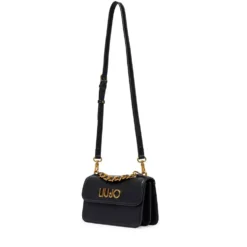 Borsa Donna a Tracolla LIU JO Nera con Catena Decorativa