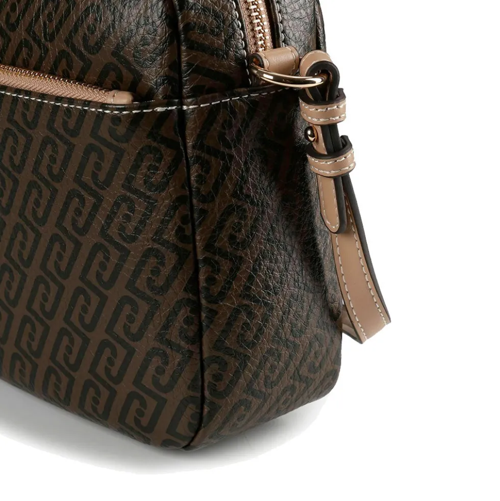 Borsa Donna a Tracolla LIU JO stampa Logo Monogram Testa di Moro