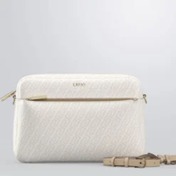 Borsa Donna a Tracolla LIU JO stampa Logo Monogram Bianco