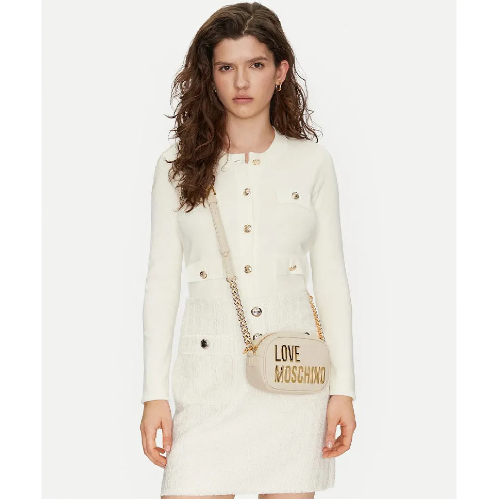 Borsa Donna a Tracolla LOVE MOSCHINO linea Bold Bag Avorio