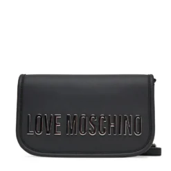 Borsa Donna a Tracolla LOVE MOSCHINO linea Bold Bag colore Nero e Nikel