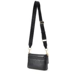 Borsa Donna a Tracolla LOVE MOSCHINO Nera con Placca Quadrata con Logo