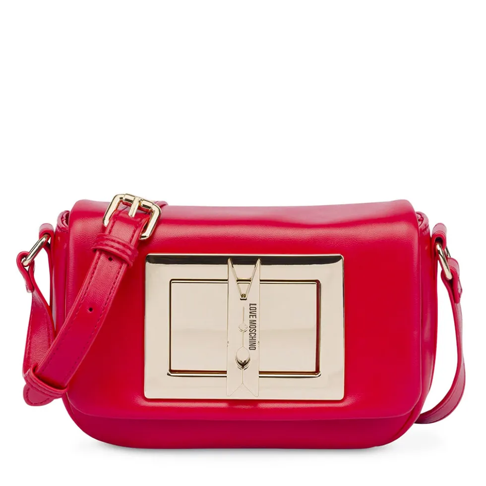Borsa Donna a Tracolla LOVE MOSCHINO linea Clothespin Rossa