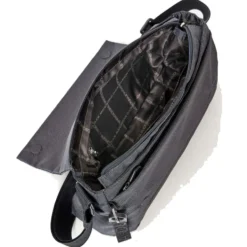Borsa Donna a Tracolla MANDARINA DUCK Chiusa con Pattina in Tessuto colore Steel Linea MD20