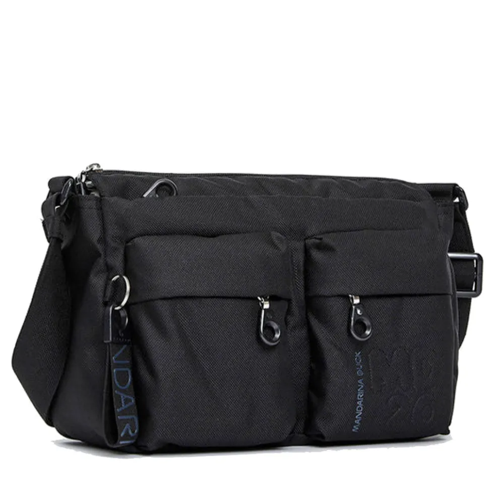 Borsa Donna a Tracolla MANDARINA DUCK in Tessuto Linea MD20 Colore Nero - P10QMTX5