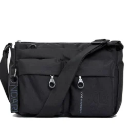 Borsa Donna a Tracolla MANDARINA DUCK in Tessuto Linea MD20 Colore Nero - P10QMTX5