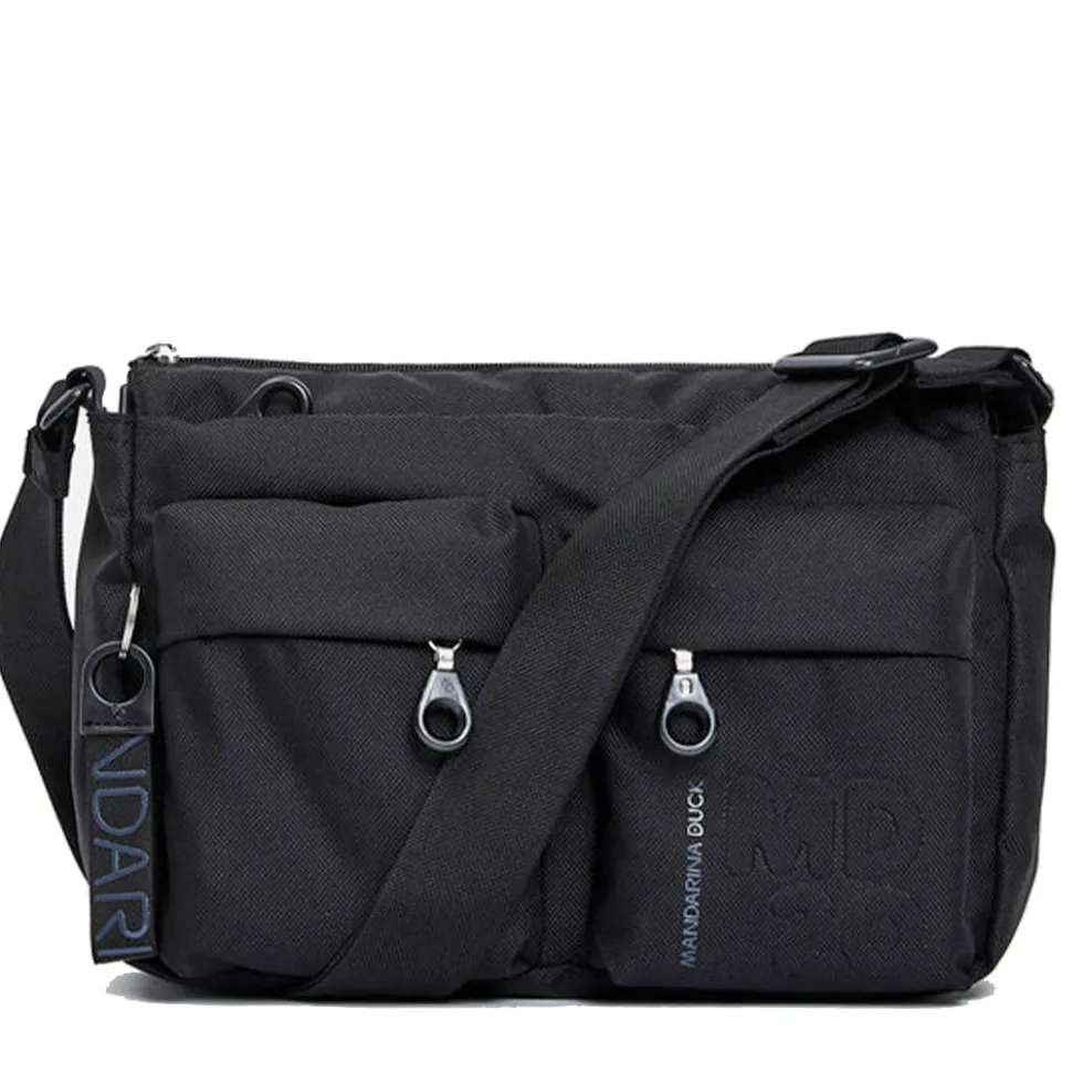 Borsa Donna a Tracolla MANDARINA DUCK in Tessuto Linea MD20 Colore Nero - P10QMTX5