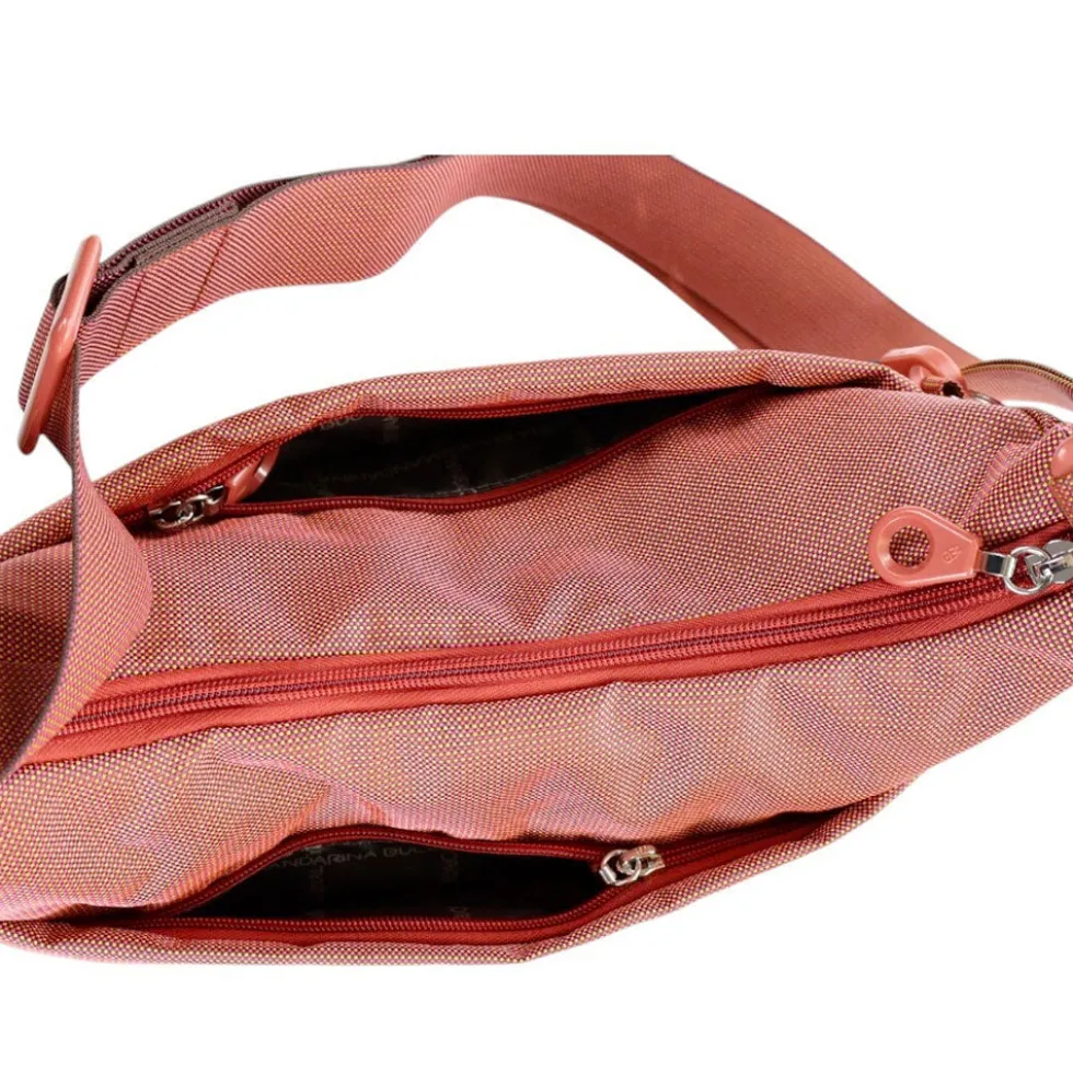 Borsa Donna a Tracolla MANDARINA DUCK in Tessuto colore Pecan Nut Linea MD20 - P10QMT30
