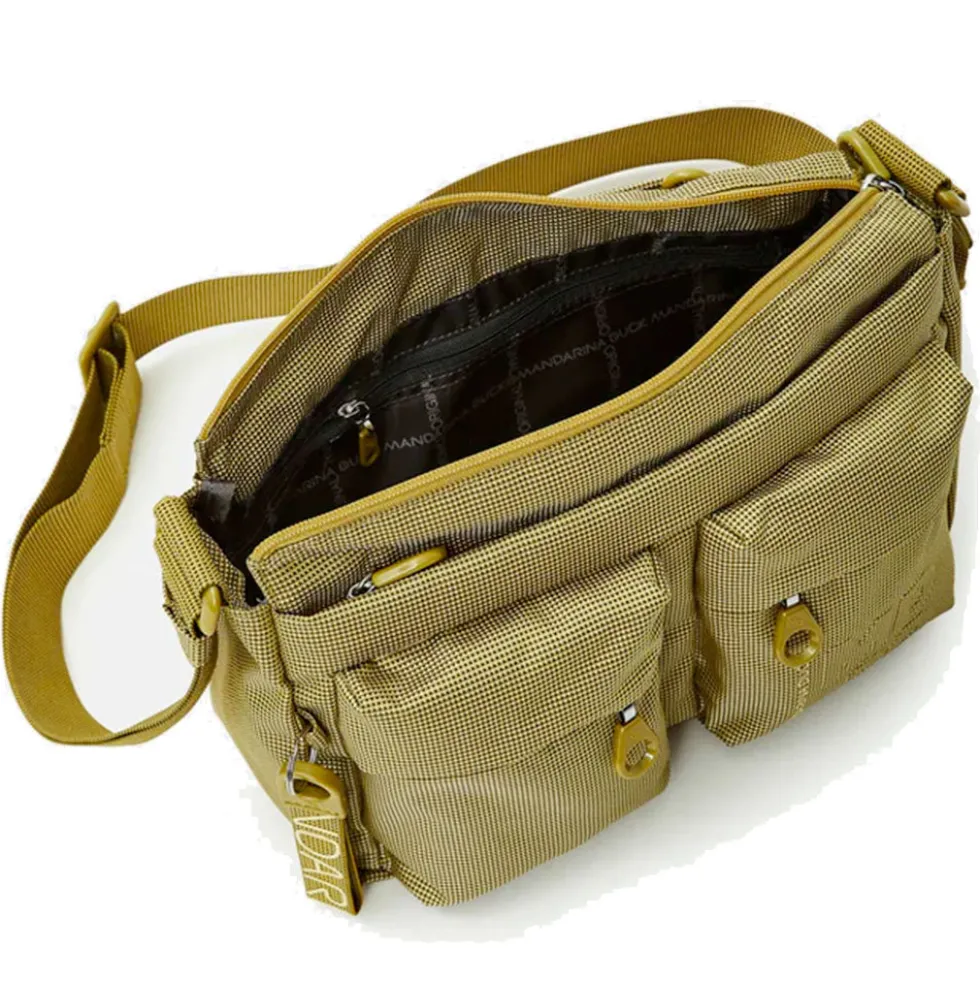 Borsa Donna a Tracolla MANDARINA DUCK in Tessuto Linea MD20 Colore Pistacchio - P10QMTX5