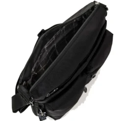 Borsa Donna a Tracolla MANDARINA DUCK Espandibile in Tessuto Linea MD20 Colore Nero Misura Grande