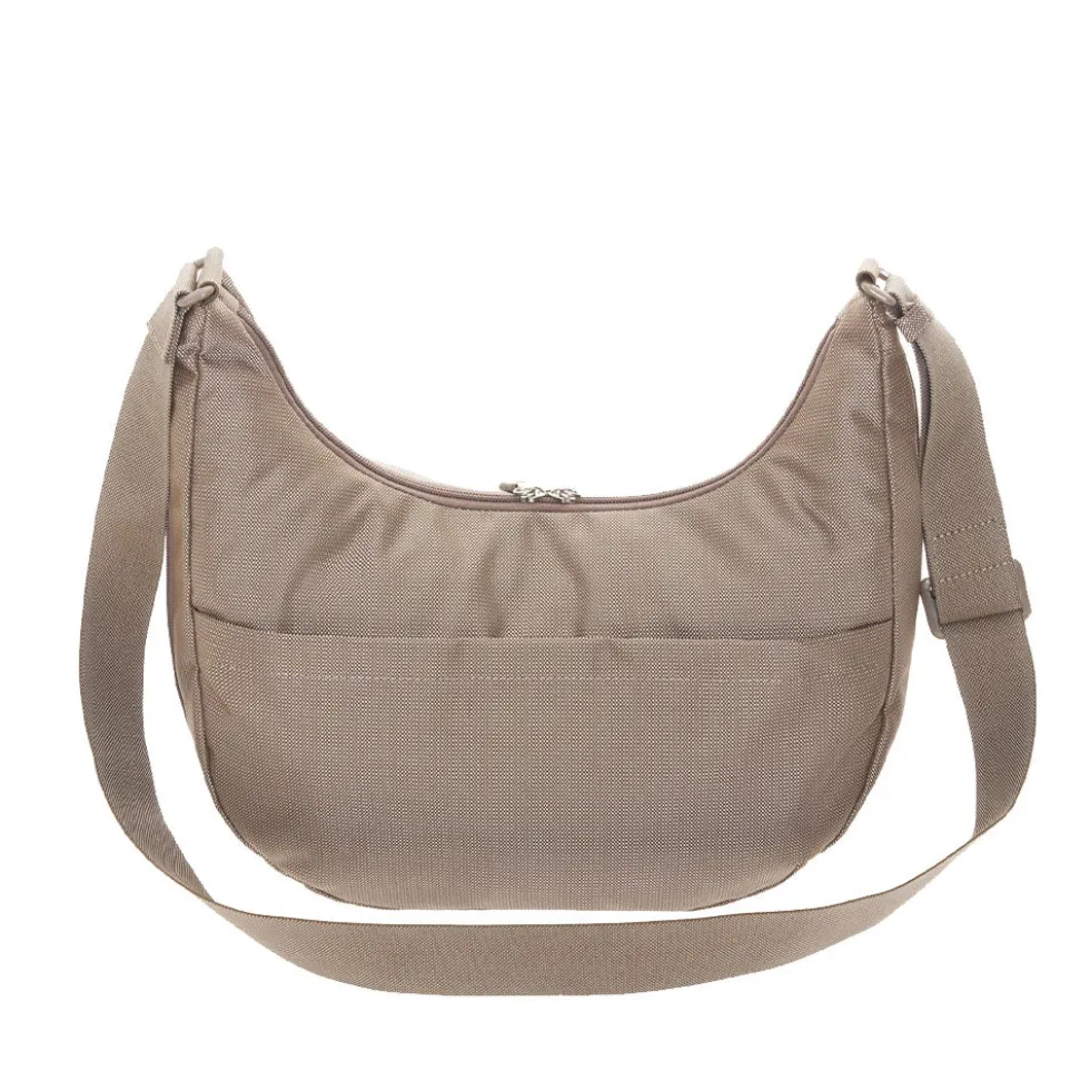 Borsa Donna a Tracolla Mandarina Duck in Tessuto colore Taupe Linea MD20 - P10QMT27