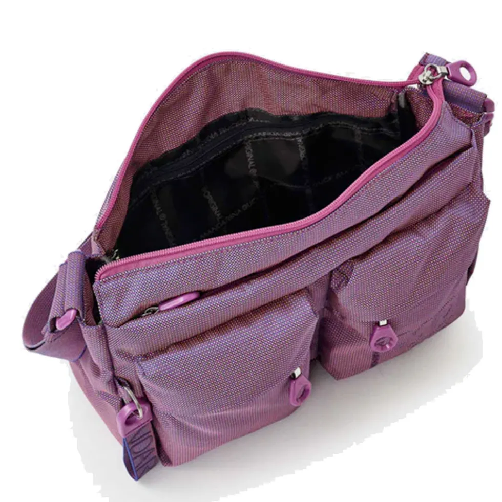 Borsa Donna a Tracolla MANDARINA DUCK in Tessuto Linea MD20 Colore Sushi Flower - P10QMTX5
