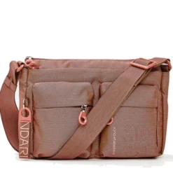 Borsa Donna a Tracolla MANDARINA DUCK in Tessuto Linea MD20 Colore Pecan Nut - P10QMTX5