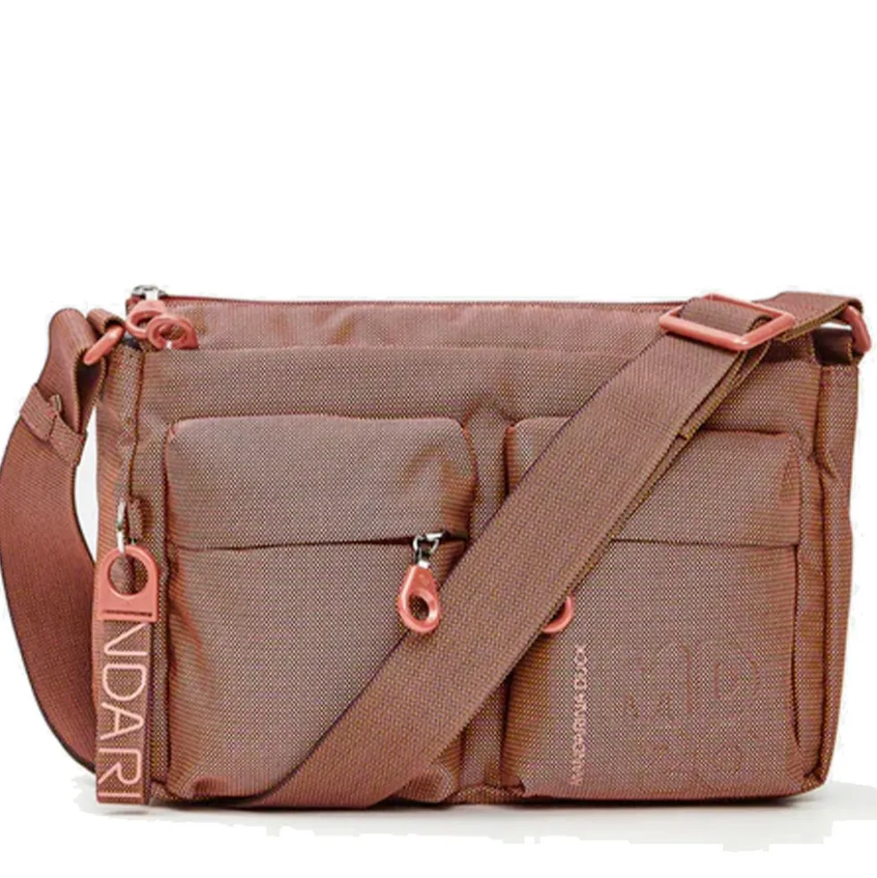 Borsa Donna a Tracolla MANDARINA DUCK in Tessuto Linea MD20 Colore Pecan Nut - P10QMTX5