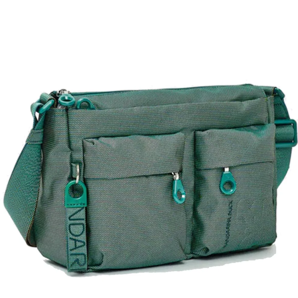 Borsa Donna a Tracolla MANDARINA DUCK in Tessuto Linea MD20 Colore Emerald - P10QMTX5