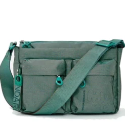 Borsa Donna a Tracolla MANDARINA DUCK in Tessuto Linea MD20 Colore Emerald - P10QMTX5
