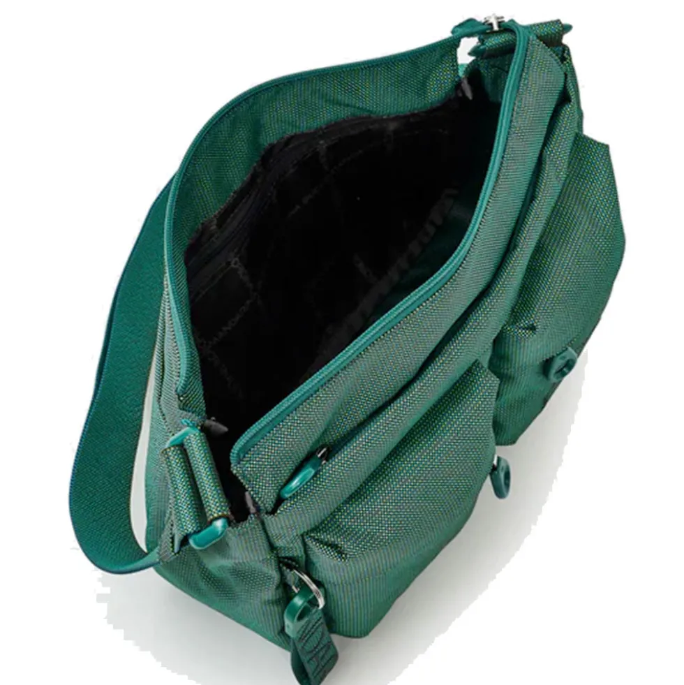Borsa Donna a Tracolla MANDARINA DUCK in Tessuto Linea MD20 Colore Emerald - P10QMTX5