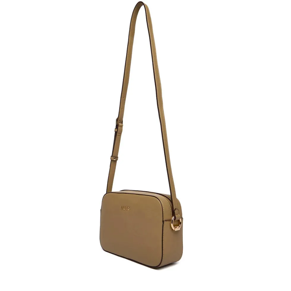 Borsa Donna a Tracolla Media LIU JO Better effetto Bottalato color Fango