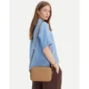 Borsa Donna a Tracolla Media LIU JO Better effetto Bottalato color Cammello