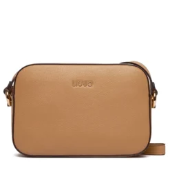 Borsa Donna a Tracolla Media LIU JO Better effetto Bottalato color Cammello