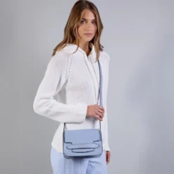 Borsa Donna a Tracolla Media THE BRIDGE linea Lucrezia in Pelle Verde Maggiorana