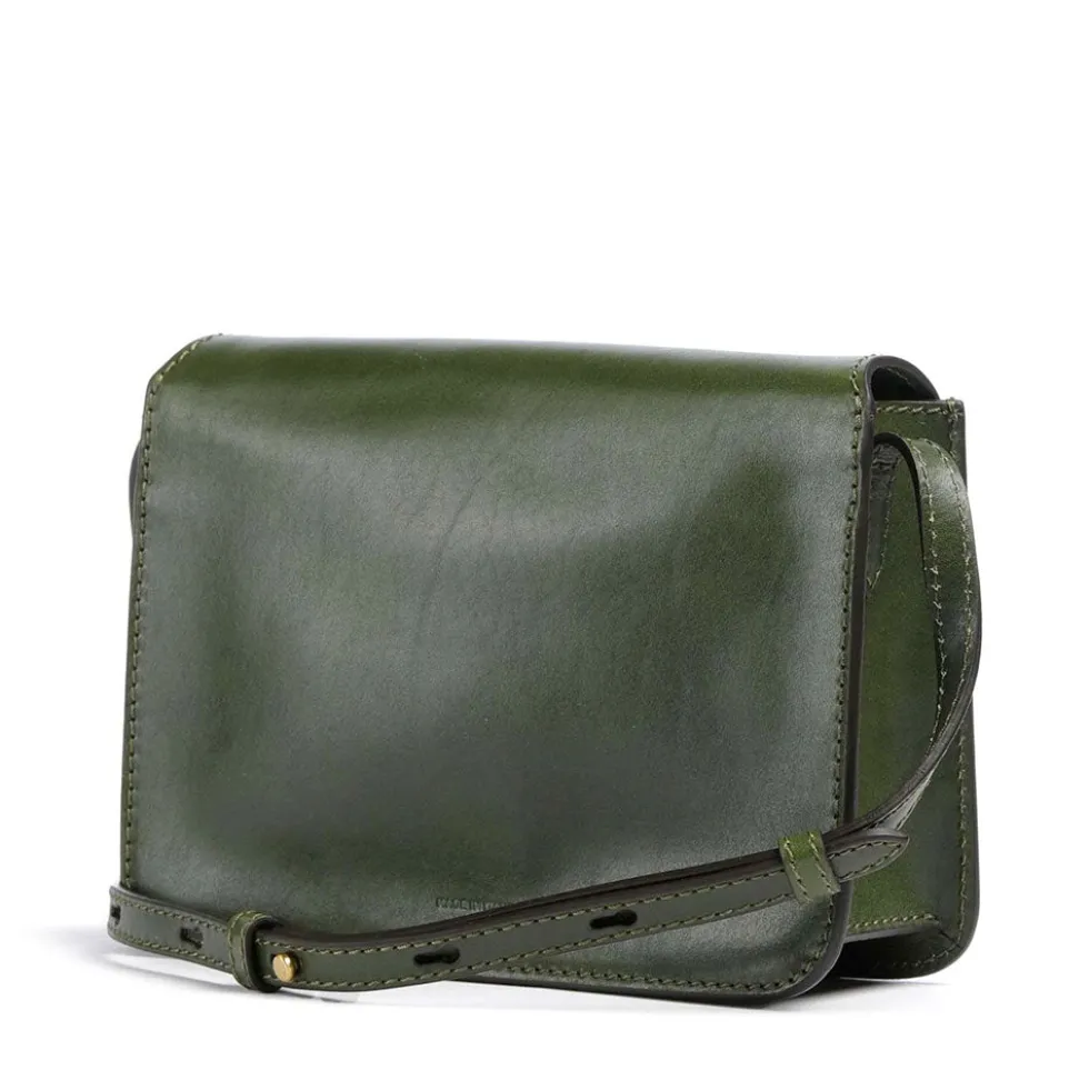 Borsa Donna a Tracolla Media THE BRIDGE linea Lucrezia in Pelle Verde Maggiorana