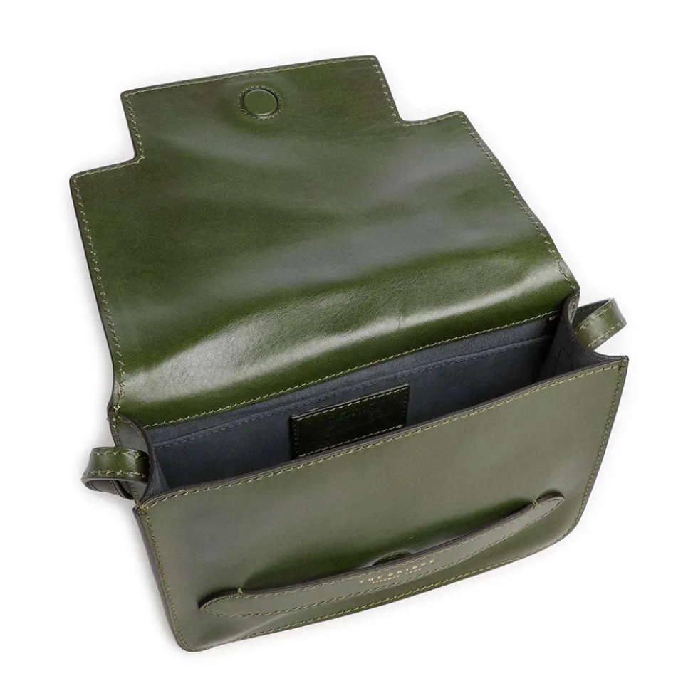 Borsa Donna a Tracolla Media THE BRIDGE linea Lucrezia in Pelle Verde Maggiorana