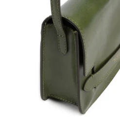 Borsa Donna a Tracolla Media THE BRIDGE linea Lucrezia in Pelle Verde Maggiorana
