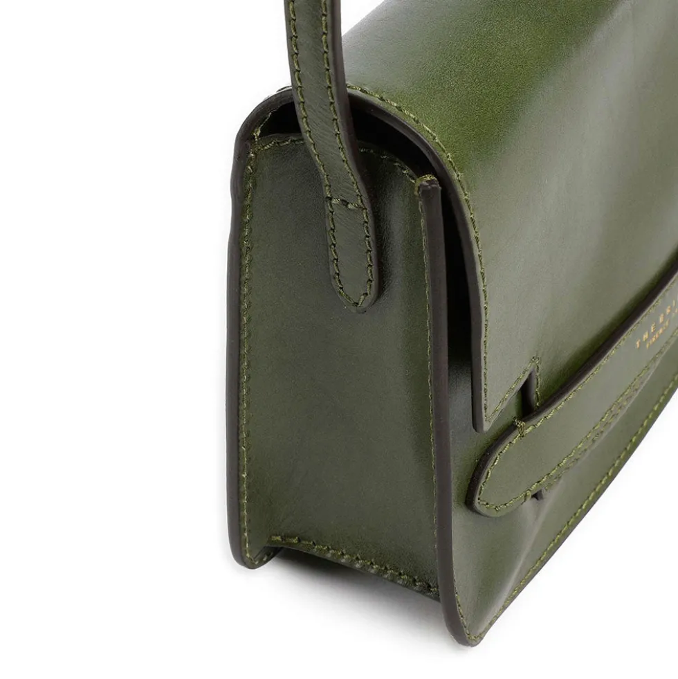 Borsa Donna a Tracolla Media THE BRIDGE linea Lucrezia in Pelle Verde Maggiorana