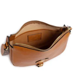 Borsa Donna a Tracolla Media THE BRIDGE linea Isadora in Pelle Cognac