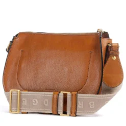 Borsa Donna a Tracolla Media THE BRIDGE linea Isadora in Pelle Cognac