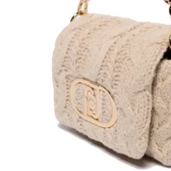 Borsa Donna a Tracolla Piccola LIU JO linea LaPuffy in Maglia color Marmo